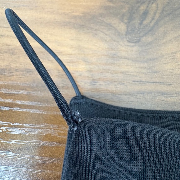 Zara Black Sleeveless Halter Neck Midi Bodycon Dress Stretch Womens Medium - Picture 12 of 13